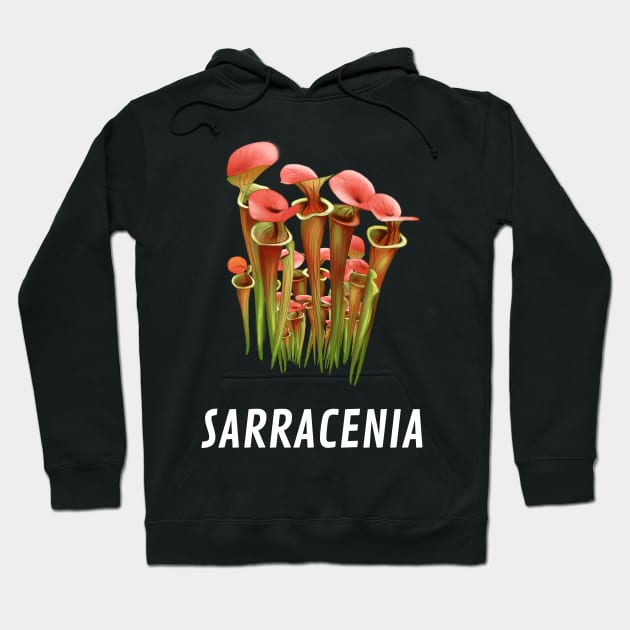 Carnivorous Plant Gift Sarracenia Flava Hoodie by Venus Fly Trap Shirts